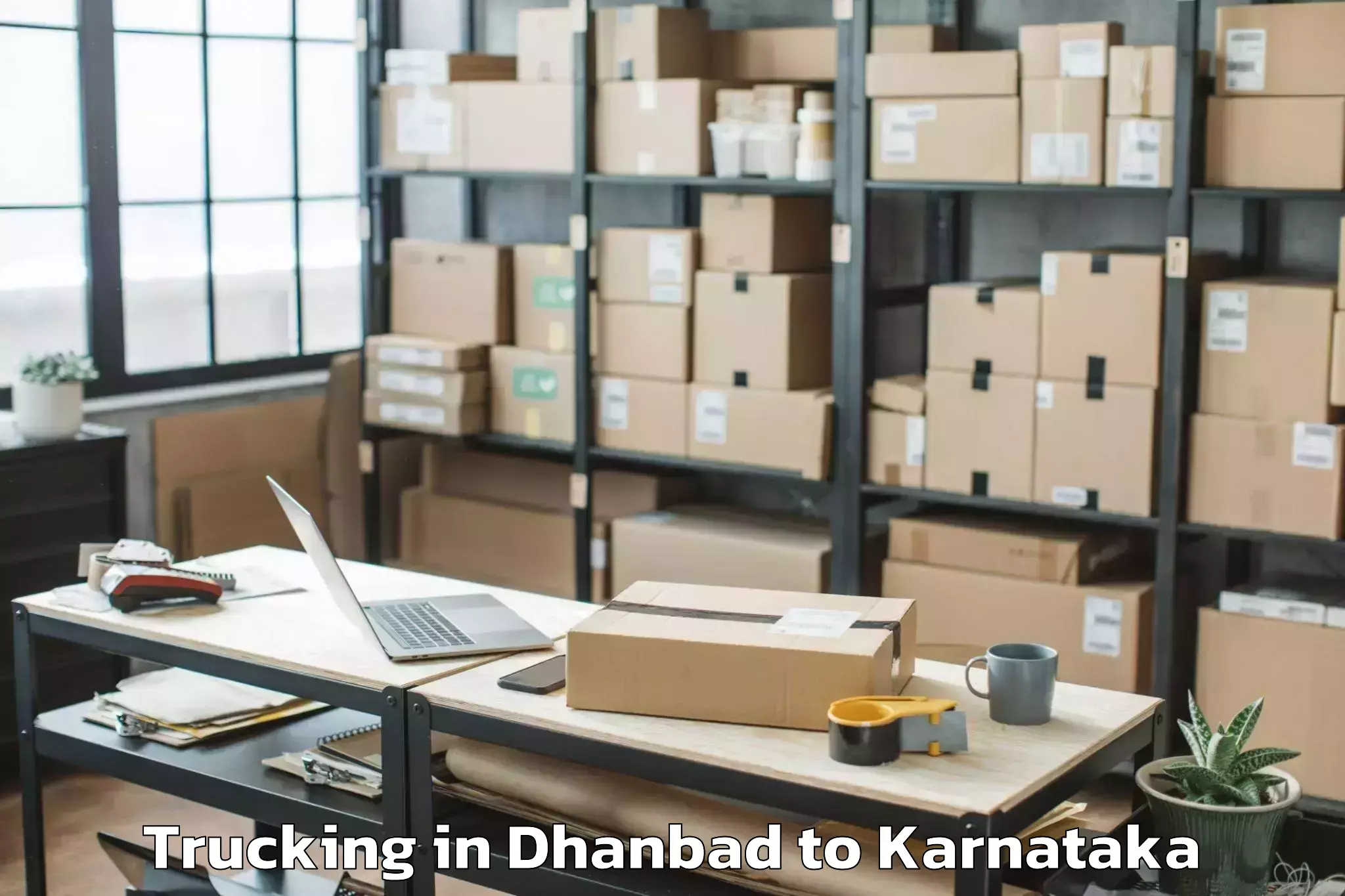 Hassle-Free Dhanbad to Shiralakoppa Trucking